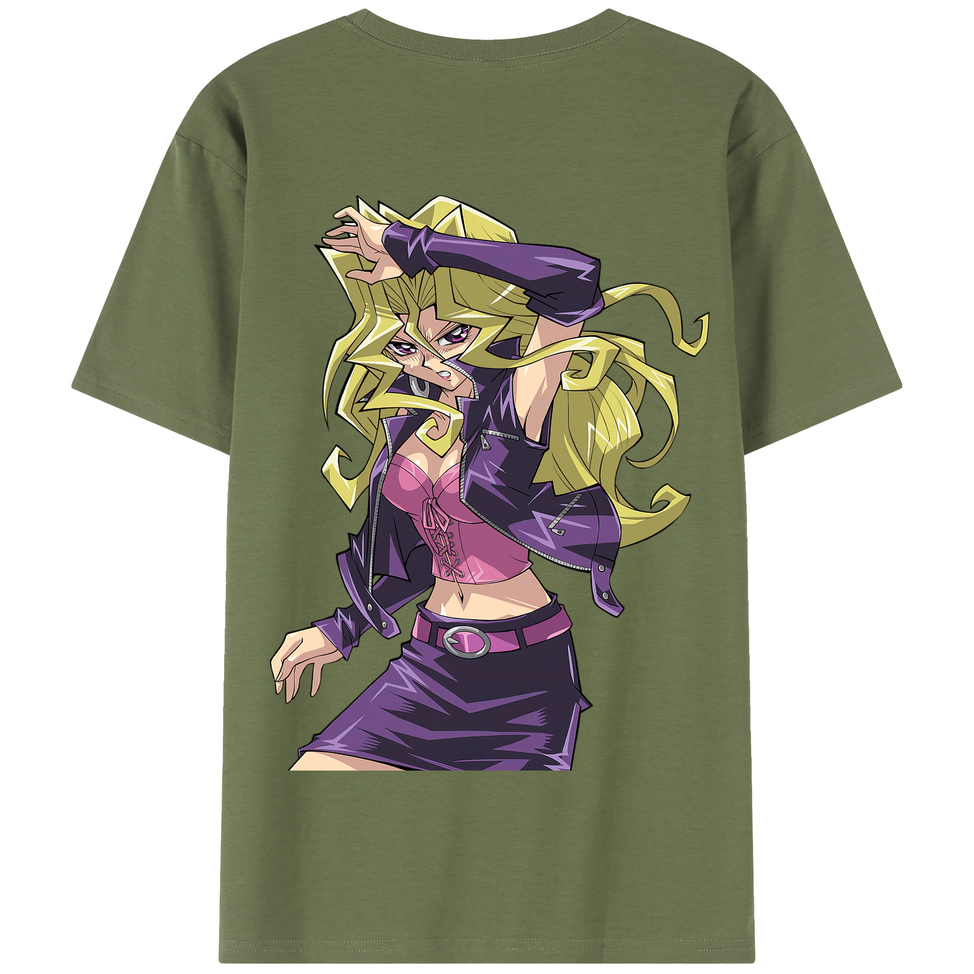 （画像用） 遊☆戯☆王 Yu-Gi-Oh! 綿100％半袖Tシャツ（背面プリント）